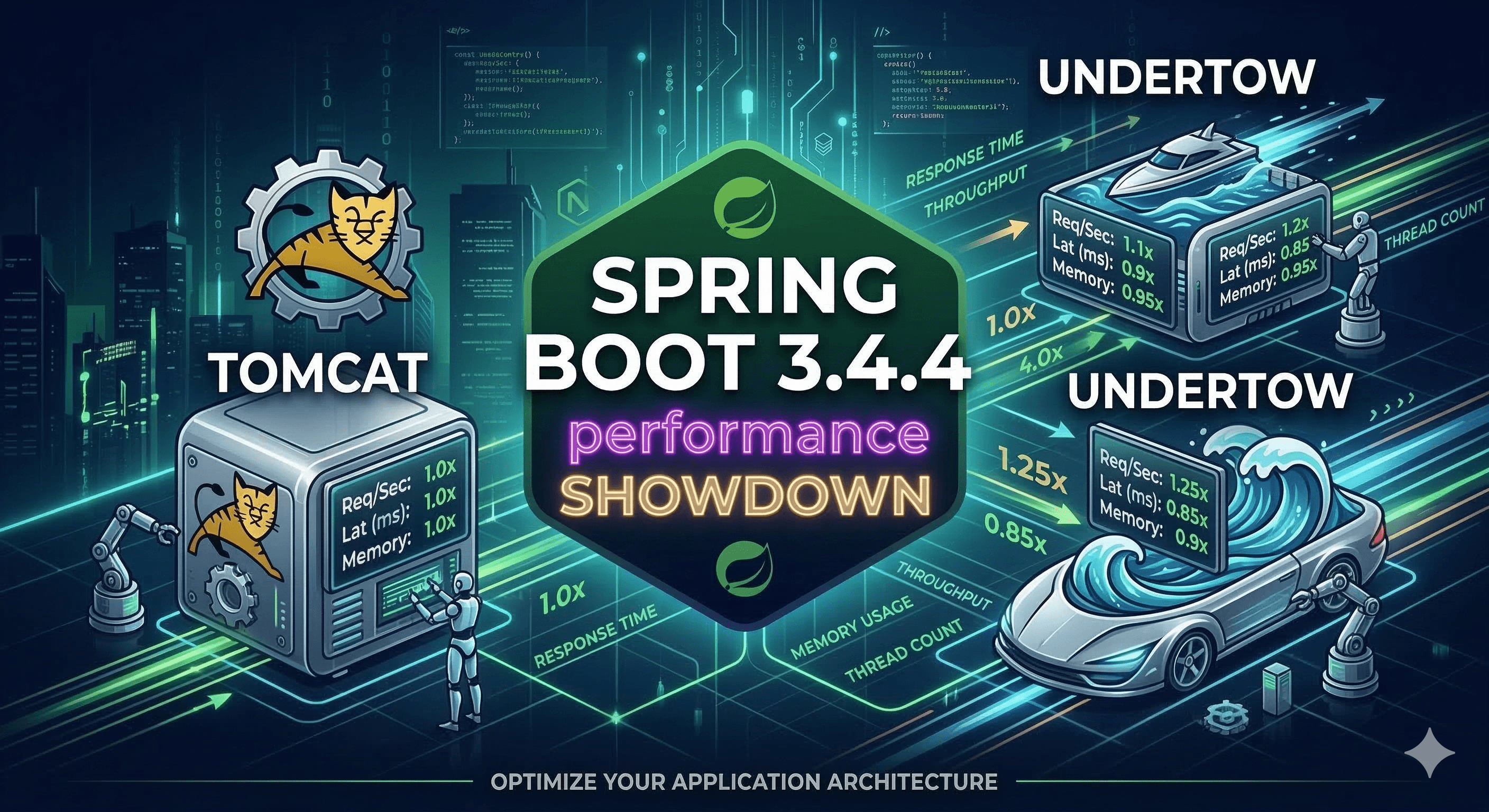 Spring Boot 3.4.4 최적의 임베디드 웹 서버 선택 가이드: Tomcat vs Jetty vs Undertow