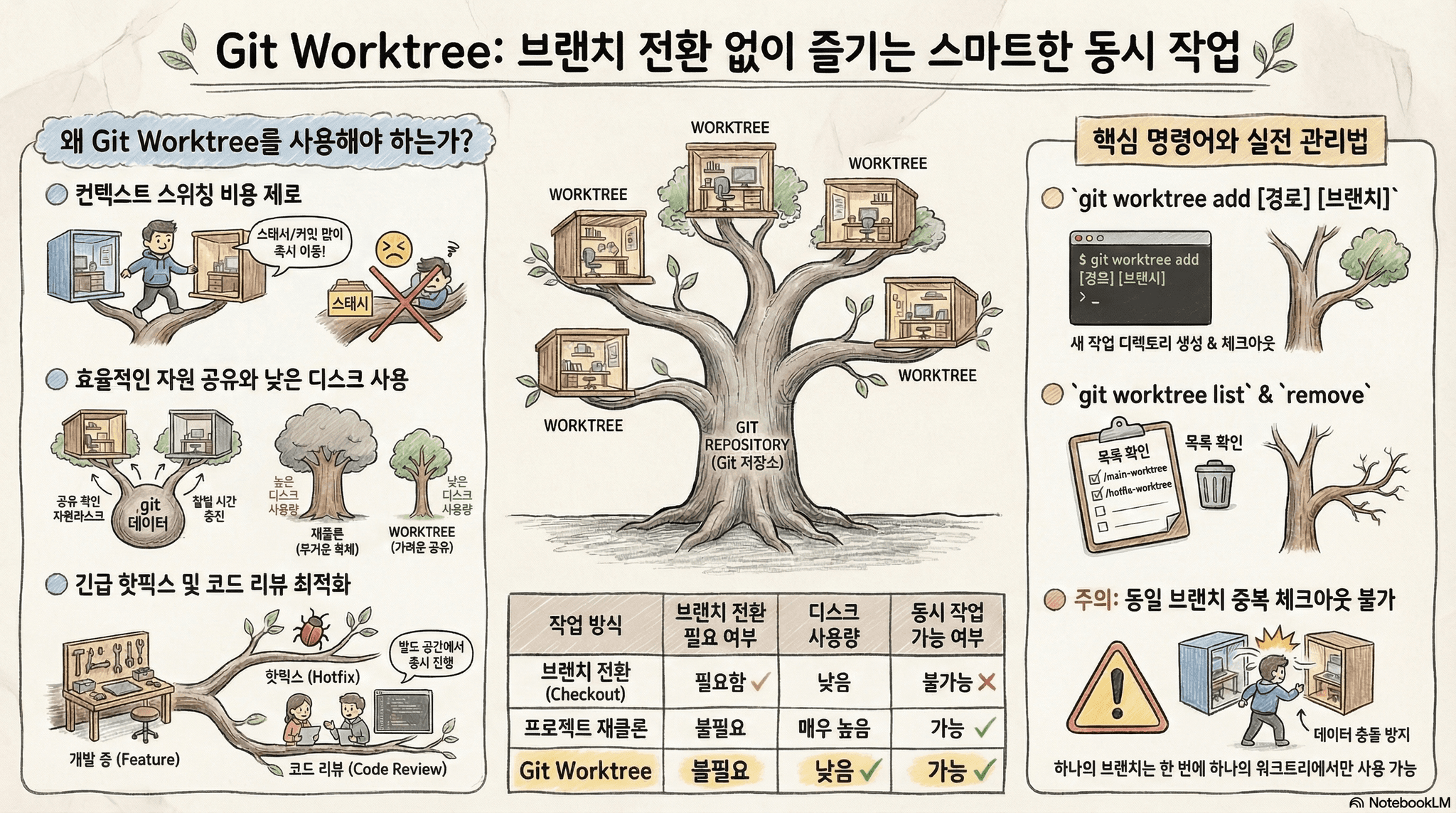 Git Worktree 완벽 가이드 — techlog